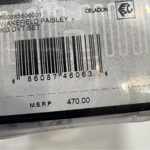 Lauren Ralph Lauren Wakefield 3 Pcs Paisley KING Duvet Set NEW Celadon - Picture 6 of 10